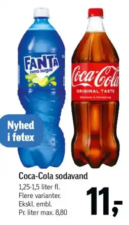 Føtex Coca-Cola sodavand tilbud
