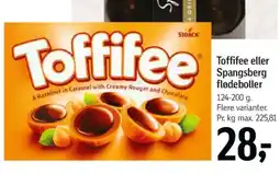 Føtex Toffifee eller Spangsberg flødeboller tilbud