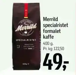 Føtex Merrild specialristet formalet kaffe tilbud