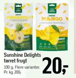 Føtex Sunshine Delights tørret frugt tilbud