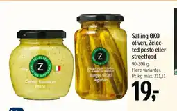 Føtex Salling OKO oliven, Zelec- ted pesto eller streetfood tilbud