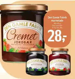 Føtex Den Gamle Fabrik marmelade tilbud