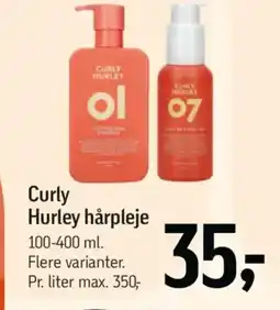 Føtex Curly Hurley hårpleje tilbud