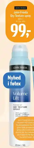 Føtex John Frieda Dry Texture spray tilbud