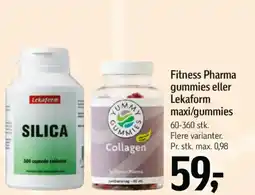 Føtex Fitness Pharma gummies eller Lekaform maxi/gummies tilbud
