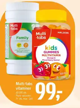 Føtex Multi-tabs vitaminer tilbud
