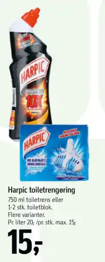 Føtex Harpic toiletrengøring tilbud