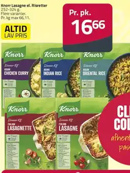 Fleggaard Knorr Lasagne / Risretter tilbud