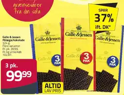 Fleggaard Galle & Jessen Pålægschokolade (3-pak) tilbud