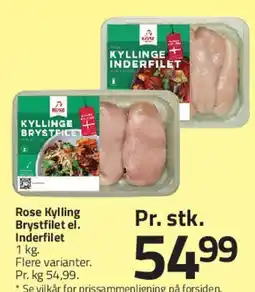 Fleggaard Rose Kylling Brystfilet / Inderfilet tilbud
