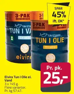 Fleggaard Elvira Tun i olie el. vand tilbud