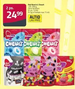 Fleggaard Malaco Chewit & Red Band poser tilbud