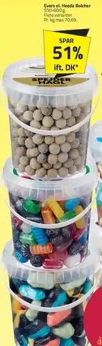 Fleggaard Evers / Heede bolcher (tubs) tilbud