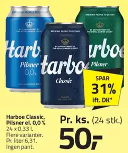 Fleggaard Harboe Classic / Pilsner (og 0,0%) tilbud