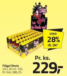 Fleggaard Flügel Shots (pakke) tilbud