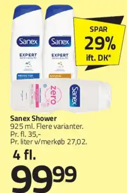 Fleggaard Sanex Shower (4 fl.) tilbud