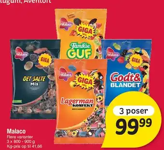 Malaco slikposer (flere varianter)