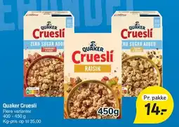 Fakta Tyskland Quaker Cruesli tilbud