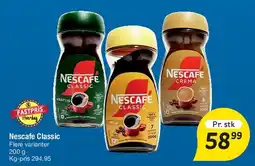 Fakta Tyskland Nescafe Classic / Nescafe Crema tilbud