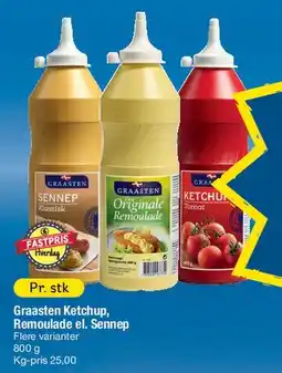 Fakta Tyskland Graasten Ketchup, Remoulade el. Sennep tilbud