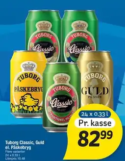 Fakta Tyskland Tuborg (Classic, Guld, Påskebryg) tilbud