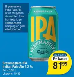 Fakta Tyskland Brewmasters IPA (Indian Pale Ale) tilbud