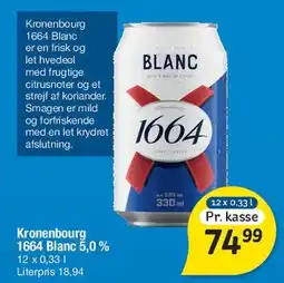 Fakta Tyskland Kronenbourg 1664 Blanc tilbud