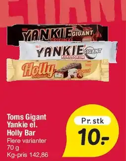 Fakta Tyskland Toms Gigant / Yankie / Holly Bar tilbud