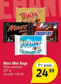 Fakta Tyskland Mars Mini Bags tilbud