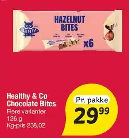 Fakta Tyskland Healthy & Co Chocolate Bites tilbud