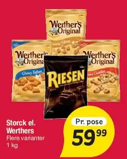Fakta Tyskland Storck / Werther's / Riesen tilbud
