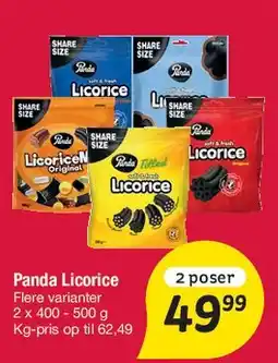 Fakta Tyskland Panda Licorice tilbud