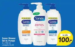 Fakta Tyskland Sanex Shower Gel m. pumpe tilbud