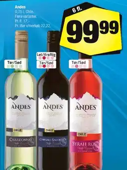 Calle Andes vin (0,75 l) tilbud