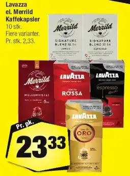 Calle Lavazza / Merrild kaffekapsler tilbud