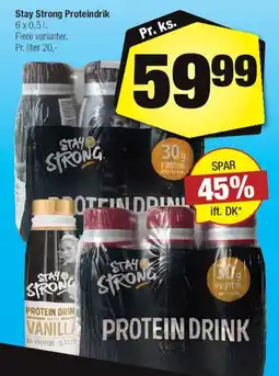 Calle Stay Strong proteindrink (pakke) tilbud