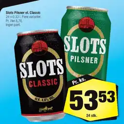 Calle Slots Pilsner / Slots Classic tilbud