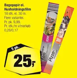 Calle Bagepapir / husholdningsfilm tilbud