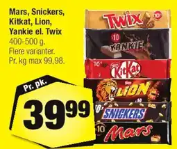 Calle Mars / Snickers / KitKat / Lion / Twix tilbud