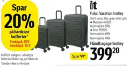 Føtex F.eks. Vacation trolley tilbud