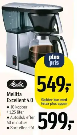 Føtex Melitta Excellent 4.0 tilbud