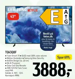 Føtex SAMSUNG TQ43Q8F tilbud