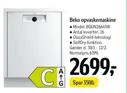 Føtex Beko opvaskemaskine tilbud