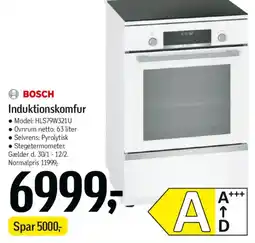 Føtex BOSCH Induktionskomfur tilbud
