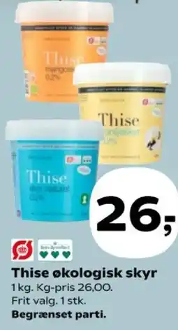 Kvickly Thise økologisk skyr tilbud