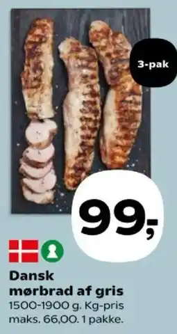 Kvickly Dansk mørbrad af gris tilbud