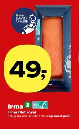 Kvickly Irma filet royal tilbud