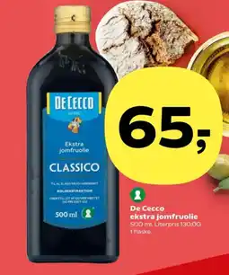 Kvickly De Cecco ekstra jomfruolie tilbud