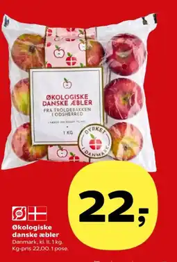 Kvickly Økologiske danske æbler tilbud