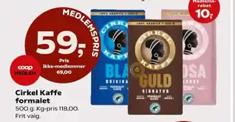 Cirkel Kaffe formalet